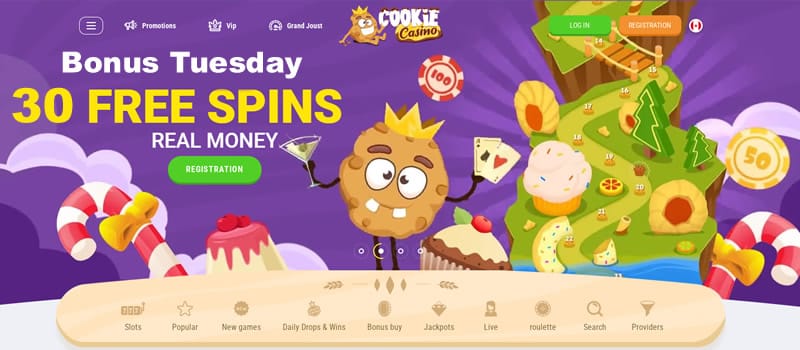 tirsdag cookie casino bonus