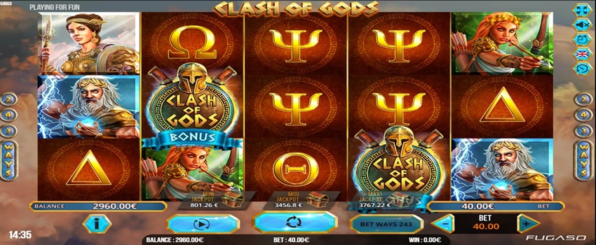 clash of gods jackpot
