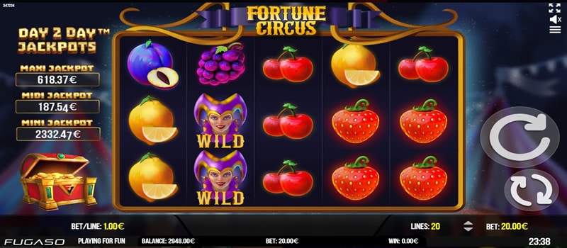 fortune circus jackpot