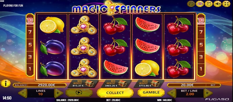 fugaso magic spinners jackpot