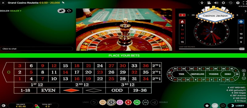 roulette live casino bucharest